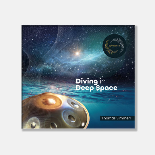 Handpan diving in deep space für eyvo das Klangei von Thomas Simmerl. 